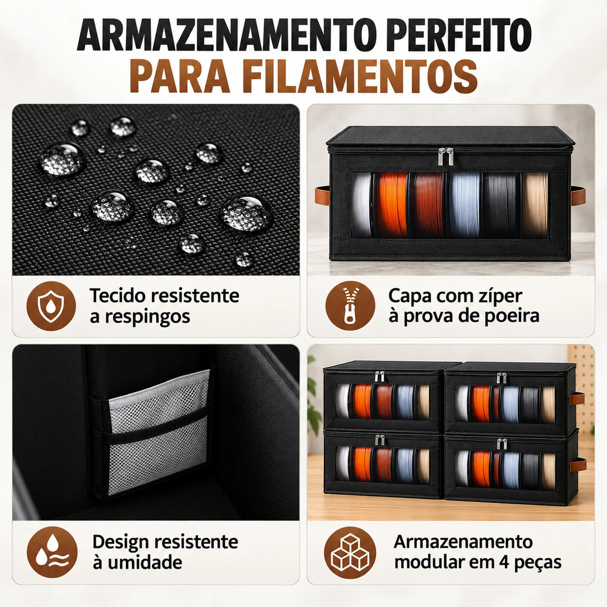 Bolsa Organizadora para Filamentos de Impressora 3D