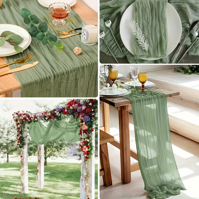 1 peça, toalha de mesa de jantar, toalha de mesa de jantar plissada Bali atmosférica, toalha de mesa de jantar elegante de cor sólida em tecido encerado, toalha de mesa de jantar de tecido para decoração de mesa de férias, decoração de casa, decoração de mesa de jantar, decoração de quarto