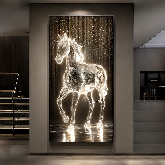 Quadro Iluminado Cavalo com LED