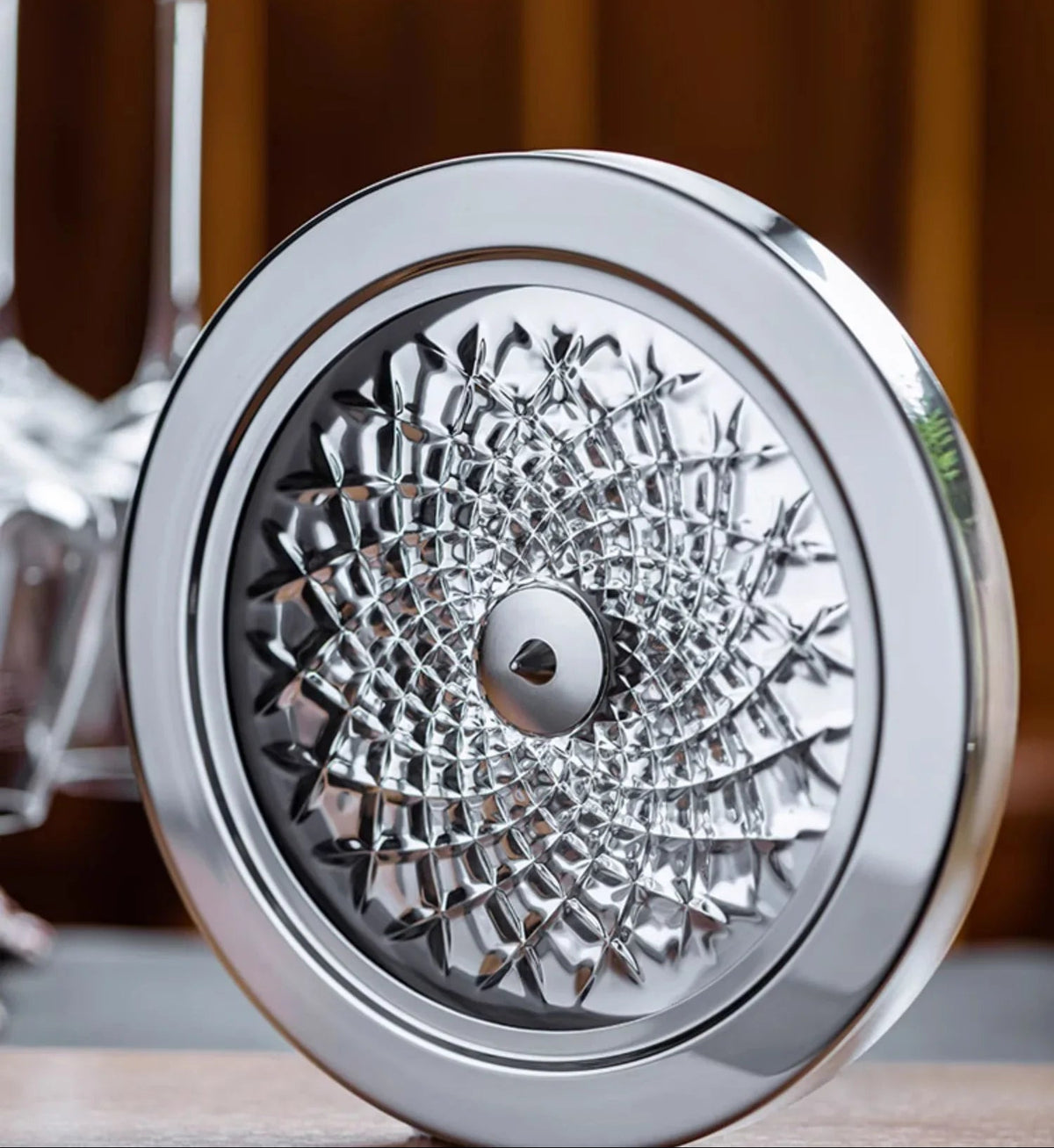 Decantador de Vinho Cristal Giratório 360°