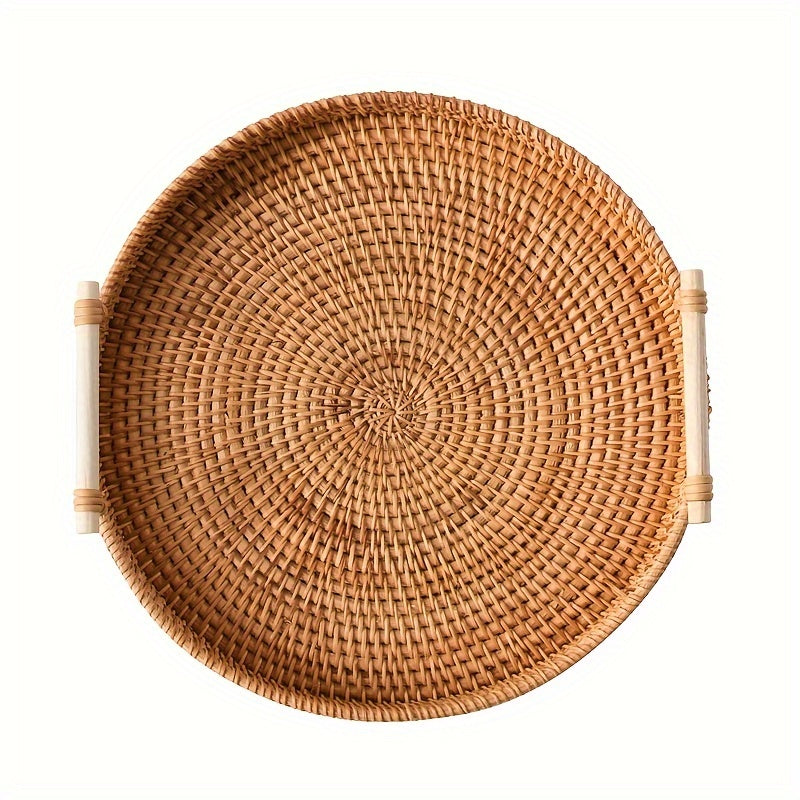 Tabuleiros de Vime Artesanais - Pratos de Fruta, Bases Resistentes ao Calor