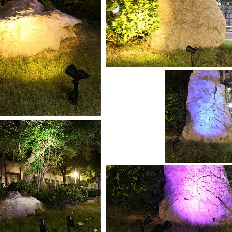1 unidade de Refletor Externo com 9 LEDs, Detecção de Movimento e Cristal - Solar para Jardim, Gramado, Caminho, Varanda - Plástico Durável e Econômico, Ligar/Desligar
