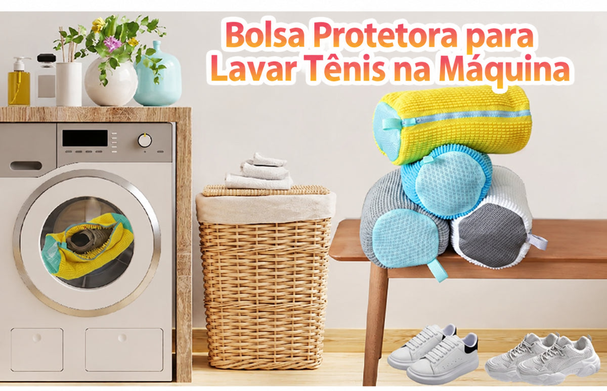 Bolsa Protetora para Lavar Tênis na Máquina