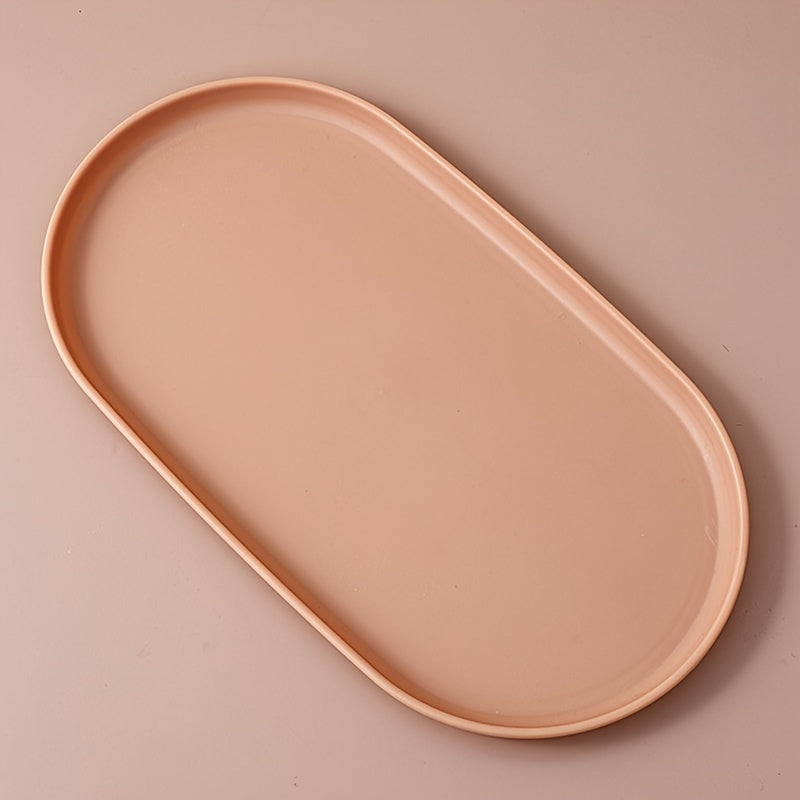 Prato de Jantar Oval Elegante - Montagem Não Necessária, Bege/Branco, para Jantares Formais e Informais, Chá da Tarde, Piqueniques, Festas - Prato de Servir Durável para Casa, Catering, Eventos, Essenciais para Piquenique, Louça Minimalista, Acabamento de Superfície Lisa Sinterklaas