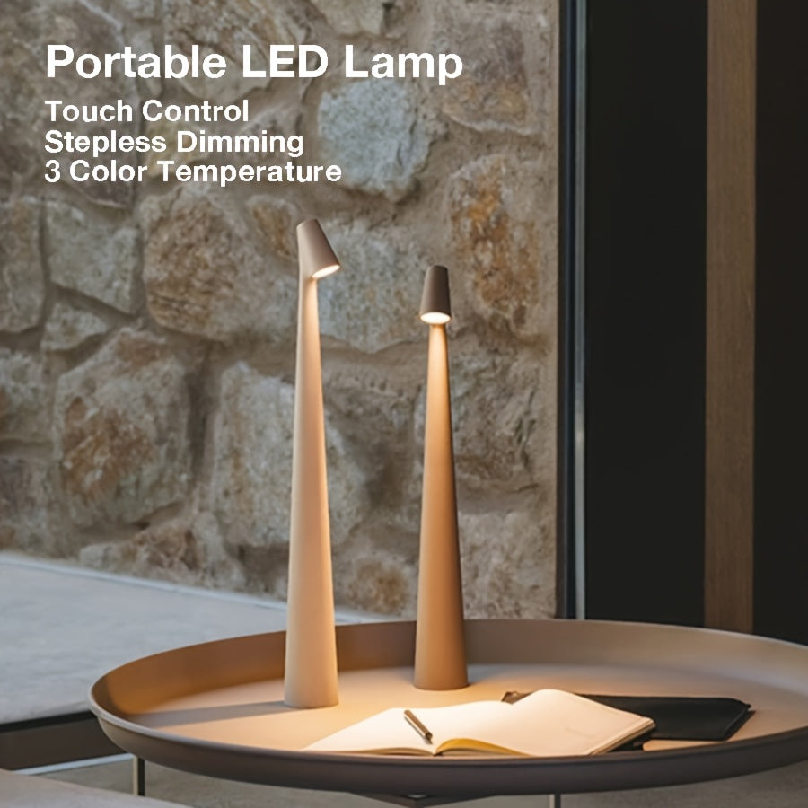 Luminária de Mesa LED Touch Portátil Recarregável