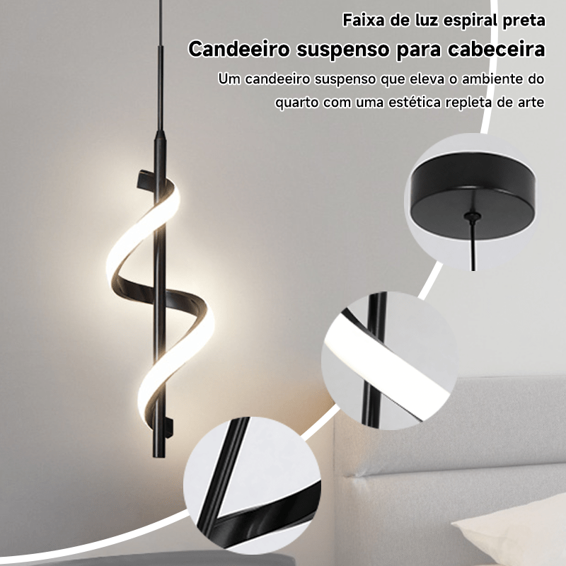 Luminária De Teto Pendente Led Moderna Lustre para Corredor Sala Quarto Moderna