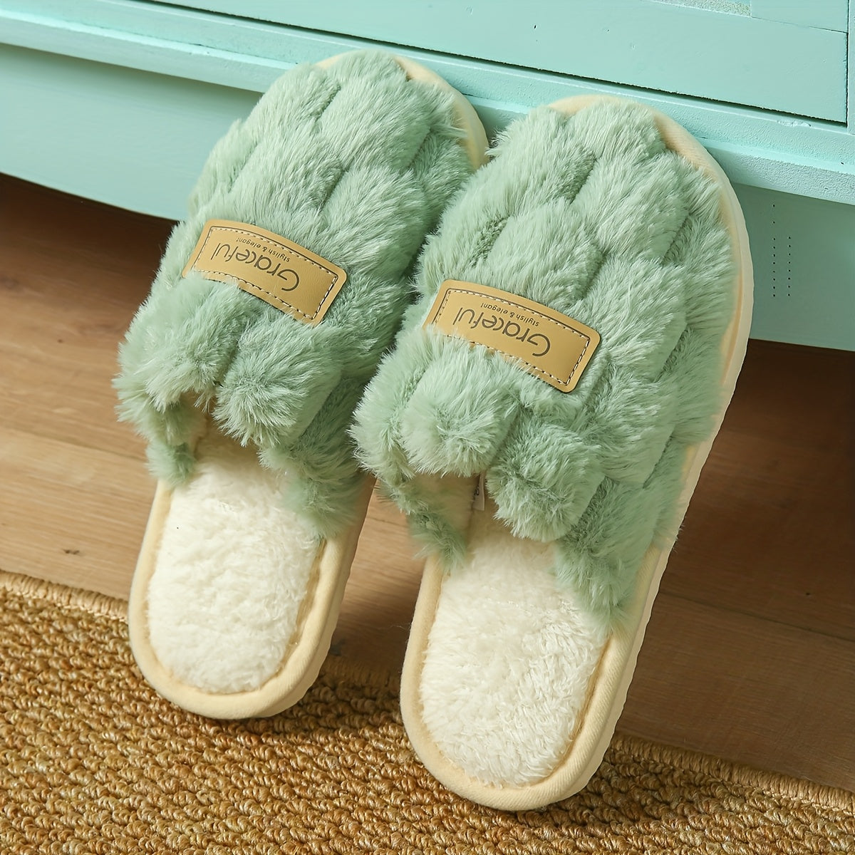 Chinelos de Interior Elegantes e Aconchegantes para Mulher, Calçado de Casa Moderno e Fácil de Usar com Aconchego e Quentura, Sapatos de Mulher