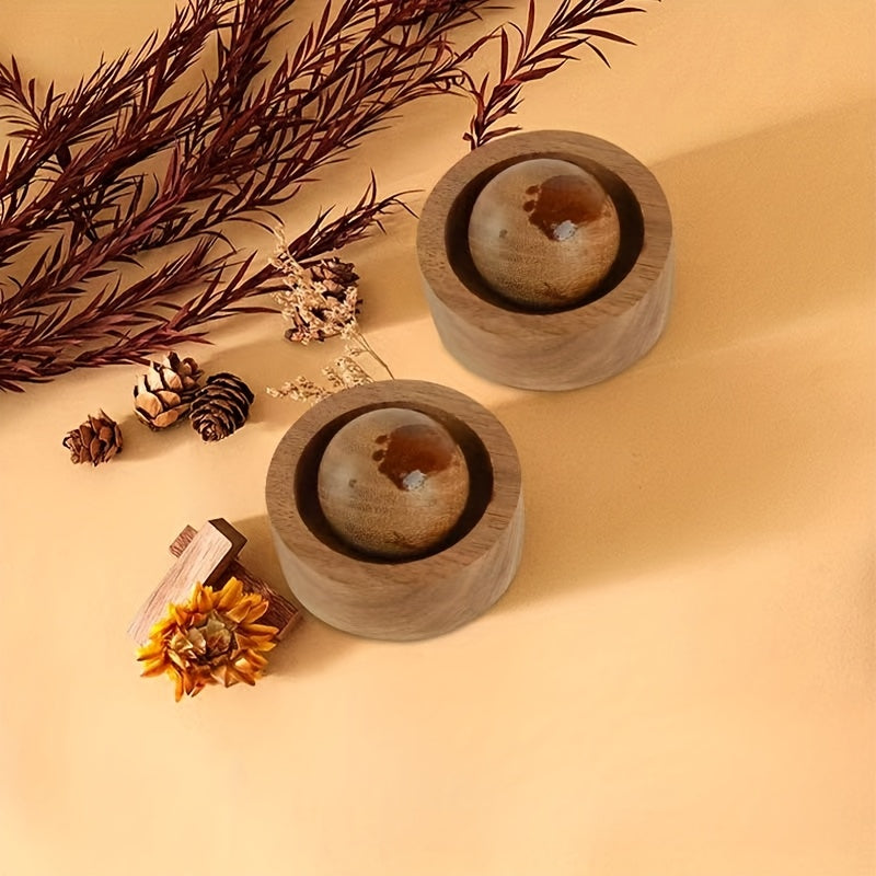 Diffusor de Aromas Elegante em Madeira, Design Rotativo para Interior do Carro & Quarto, Não Inflamável, Ideia de Presente Perfeita - Melhora a Qualidade do Ar com Fragrância, Perfume Doméstico