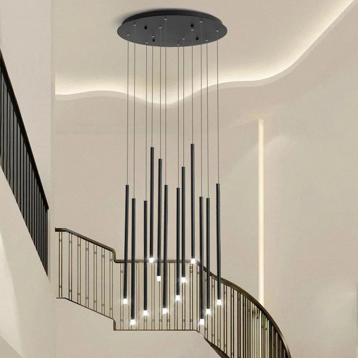 Lustre LED Moderno para Escadas e Salas de Estar