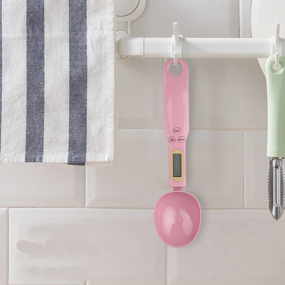 Balança Digital de Cozinha com Colher Medidora LCD