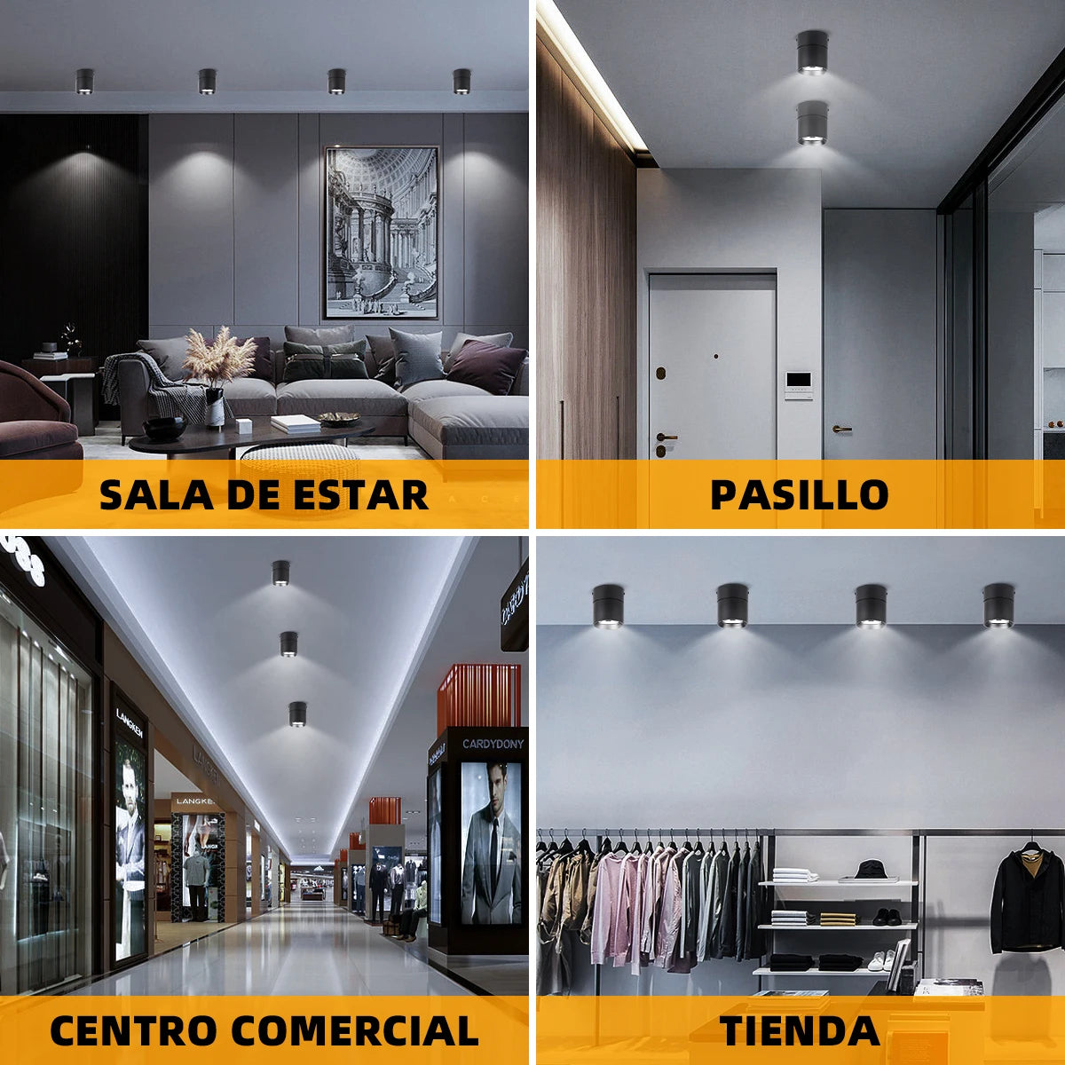 Spot de Teto LED Dobrável 3 Cores