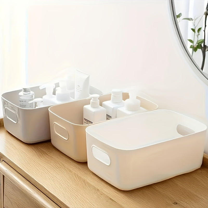 Caixa de Armazenamento de Cosméticos 5pcs, Organizador de Desordem de Secretária, Caixa de Armazenamento de Lingerie para Roupeiro, Artigos para o Lar, Caixa de Armazenamento, Cesto de Armazenamento de Cozinha Multifuncional para Cozinha, Casa de Banho, Quarto e Secretária de Escritório