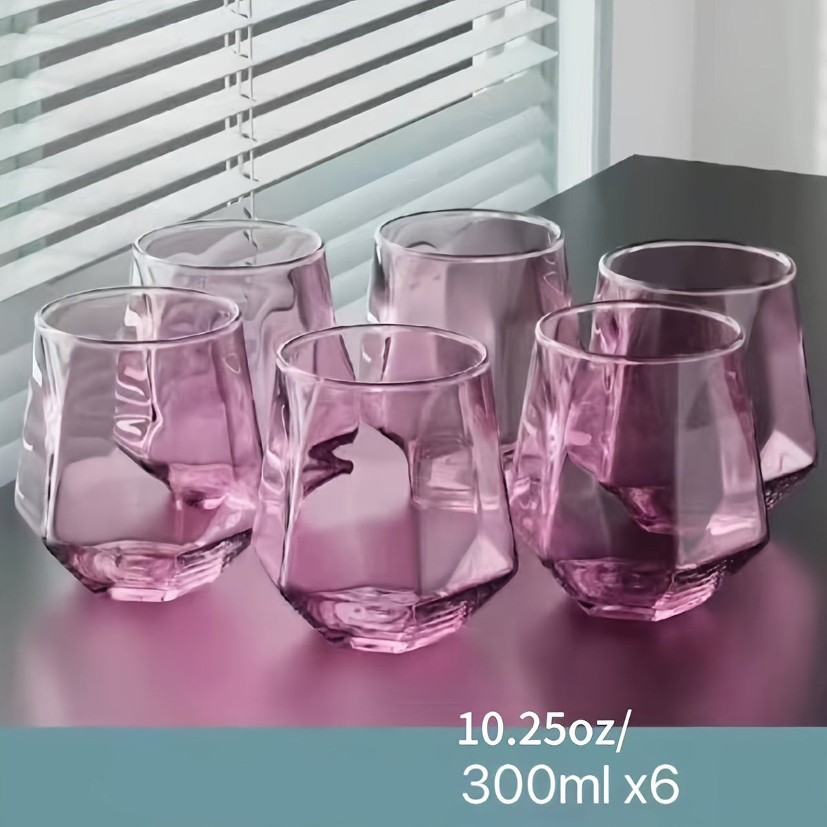 6 Peças de Copos de Vidro - Transparentes e Resistentes para Cerveja, Suco, Chá, Leite e Água - Ideais para Casa, Festas e Mesa de Jantar - Vidraria