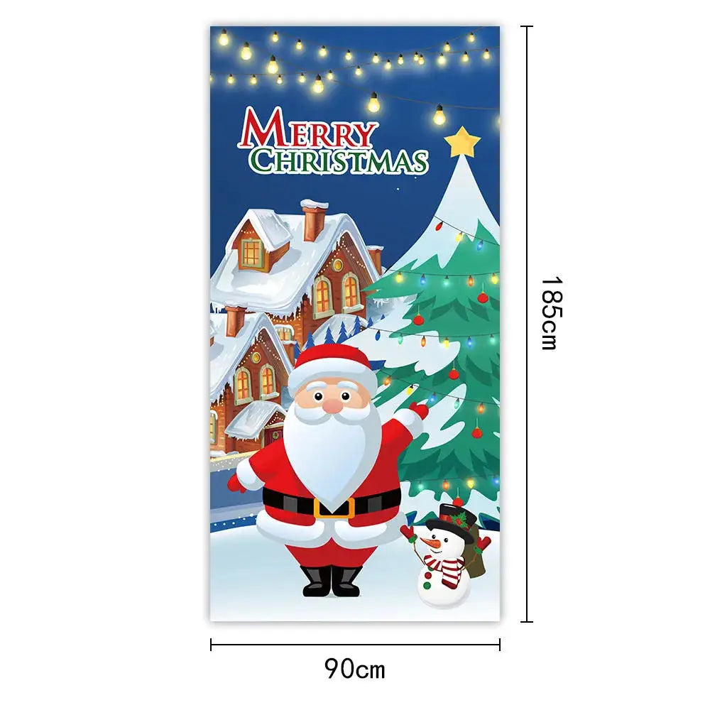 Painel Decorativo de Porta Papai Noel para Natal