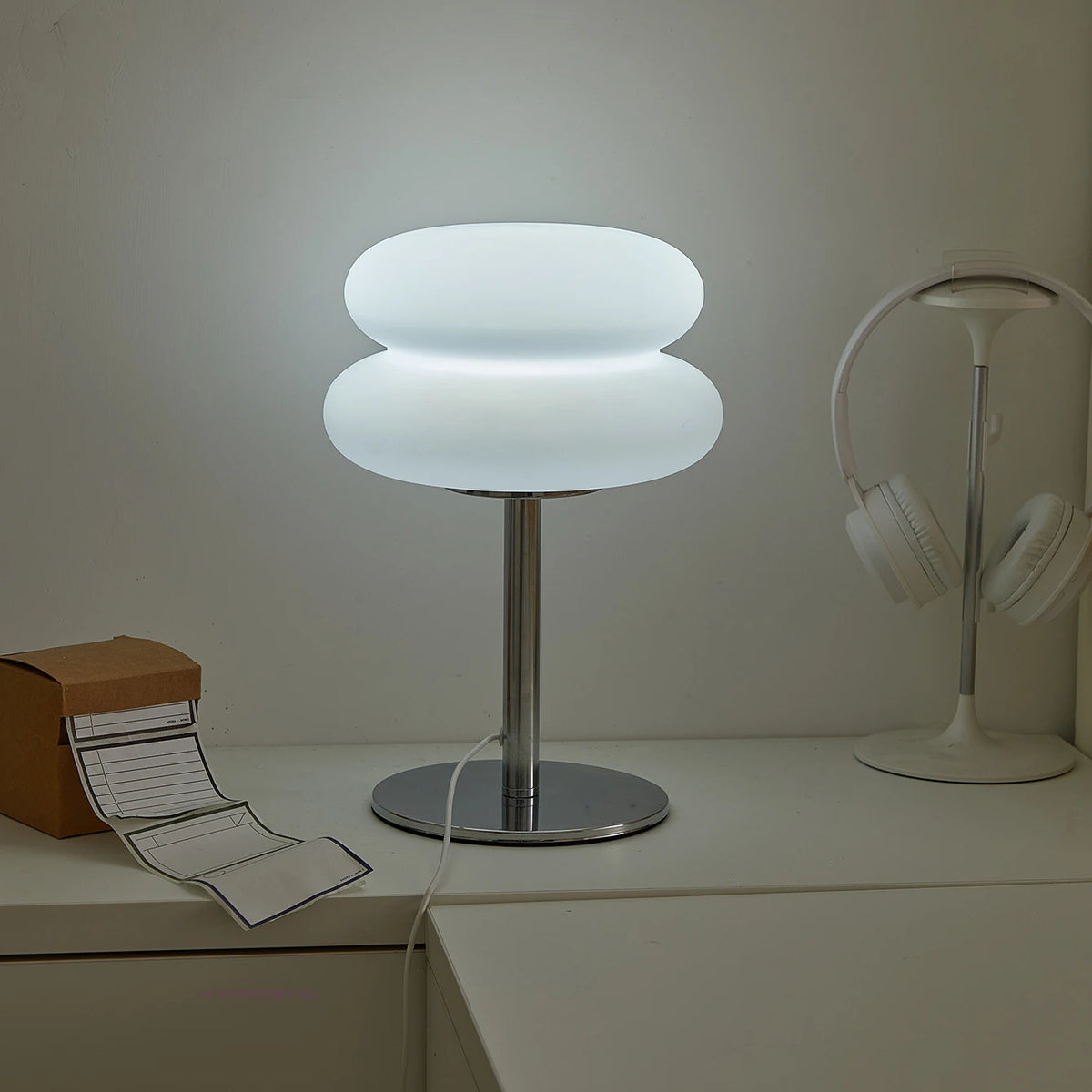 Quarto lâmpada de cabeceira estilo cremoso candeeiro de mesa usb plug tri cor escurecimento sala estar estudo atmosfera luz