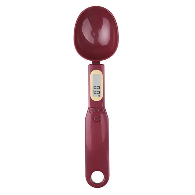 Balança Digital de Cozinha com Colher Medidora LCD