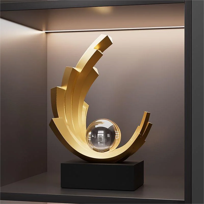1Pc Collectible Figurine, Light Luxury Smooth Smooth Decoration Home Living Room Entrance Wine Cabinet Tv Cabinet Decoration Housewarming Opening Gift