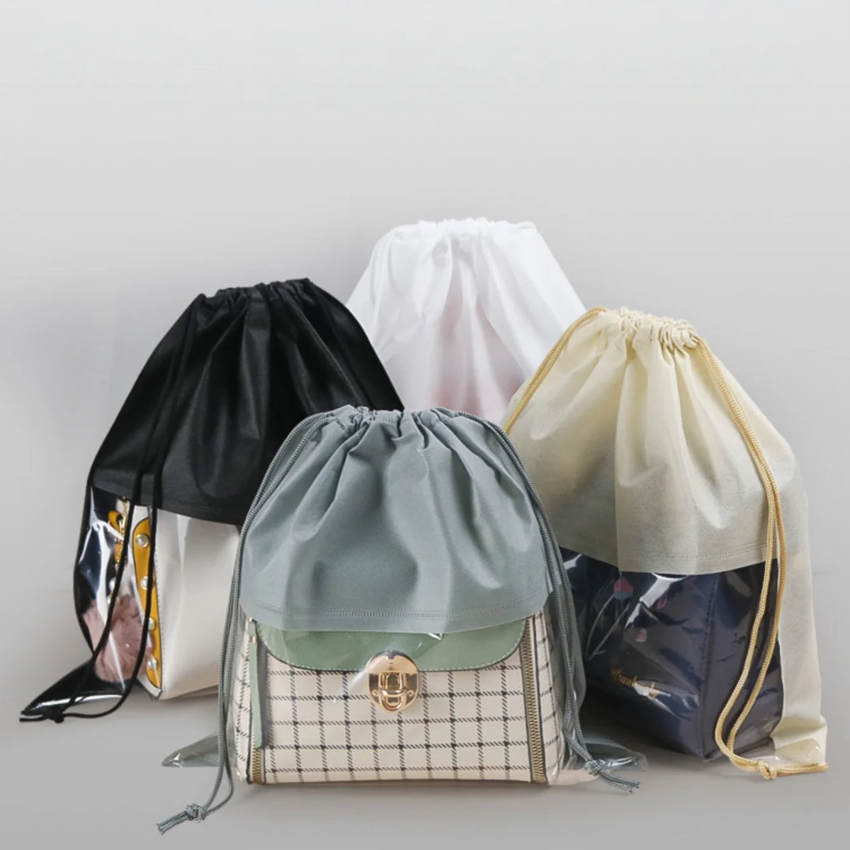 Kit Sacos Protetores com Visor Transparente