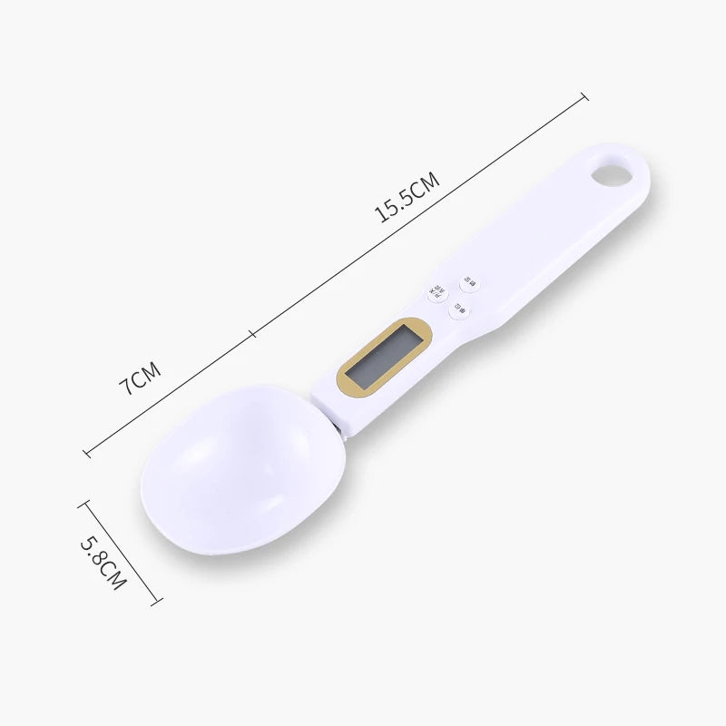 Mini Balança de Cozinha Digital, Balança Eletrônica De Alimentos LCD, Farinha De Cozinha, Leite, Café Em Pó, Peso Medida Colher, 0.1-500g