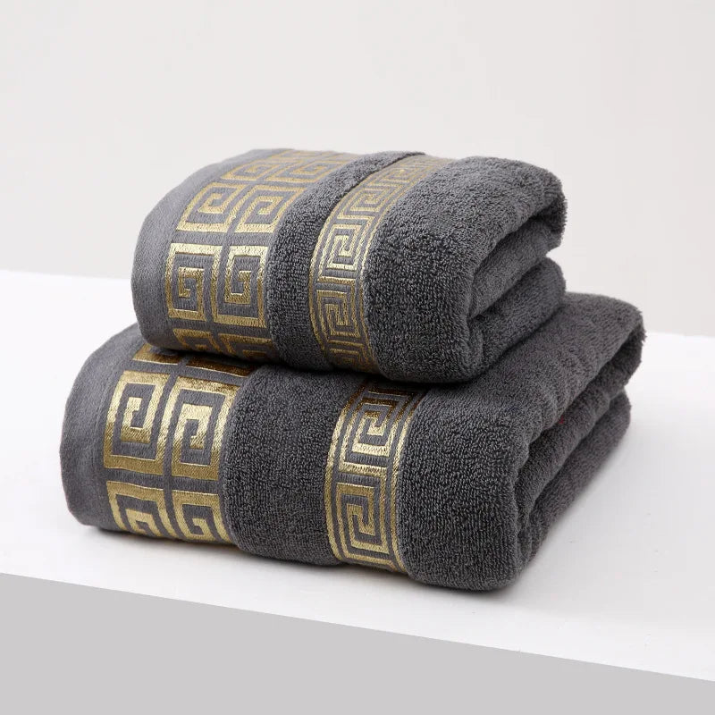 Conjunto de Toalhas Luxuosas 100% Algodão