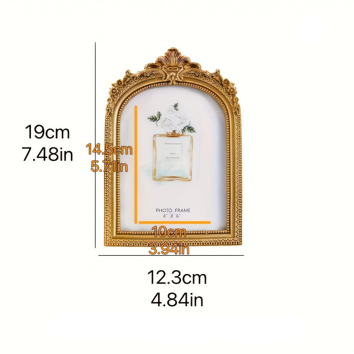 1 Moldura de Foto de Resina Dourada Luxuosa - Decoração de Casamento, Exposição de Arte para Casa, Moldura Barroca Dourada de Alta Qualidade - Lembrança de Casamento, Novo Tendência na Decoração de Casa