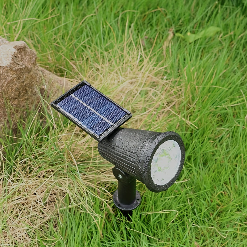 1 unidade de Refletor Externo com 9 LEDs, Detecção de Movimento e Cristal - Solar para Jardim, Gramado, Caminho, Varanda - Plástico Durável e Econômico, Ligar/Desligar