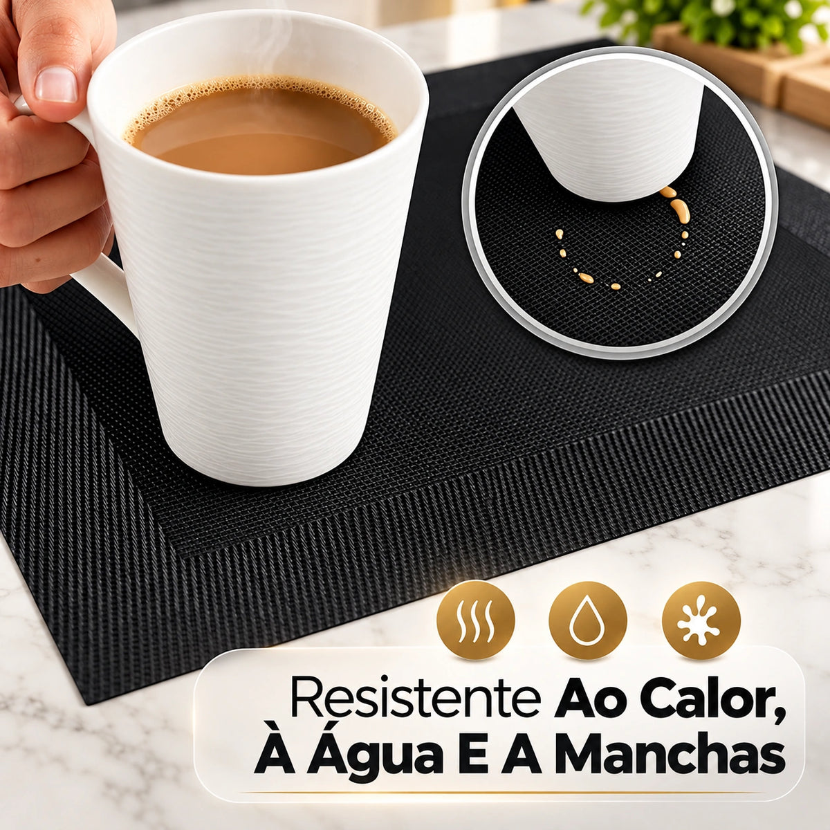 Jogo Americano Trançado em PVC