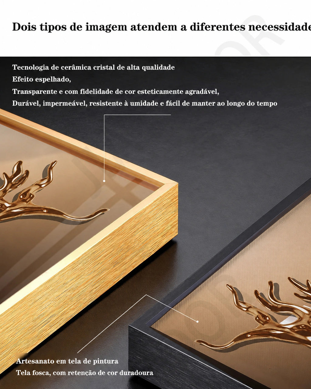 Quadro Iluminado Cavalo com LED