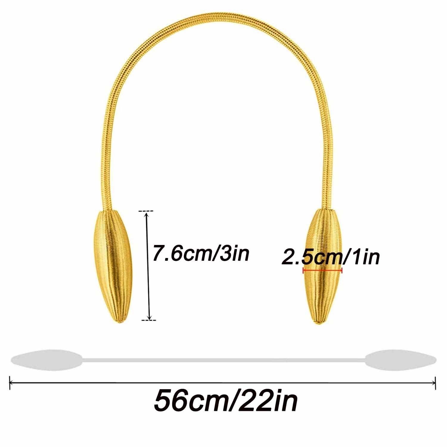 5 unidades de suportes de cortina dourados em tecido macio | Suportes de cortina com modelação aleatória e nó, suportes de cortina duráveis em poliéster para cortinas de janela, suportes de decoração elegantes para casa com trabalhos finos