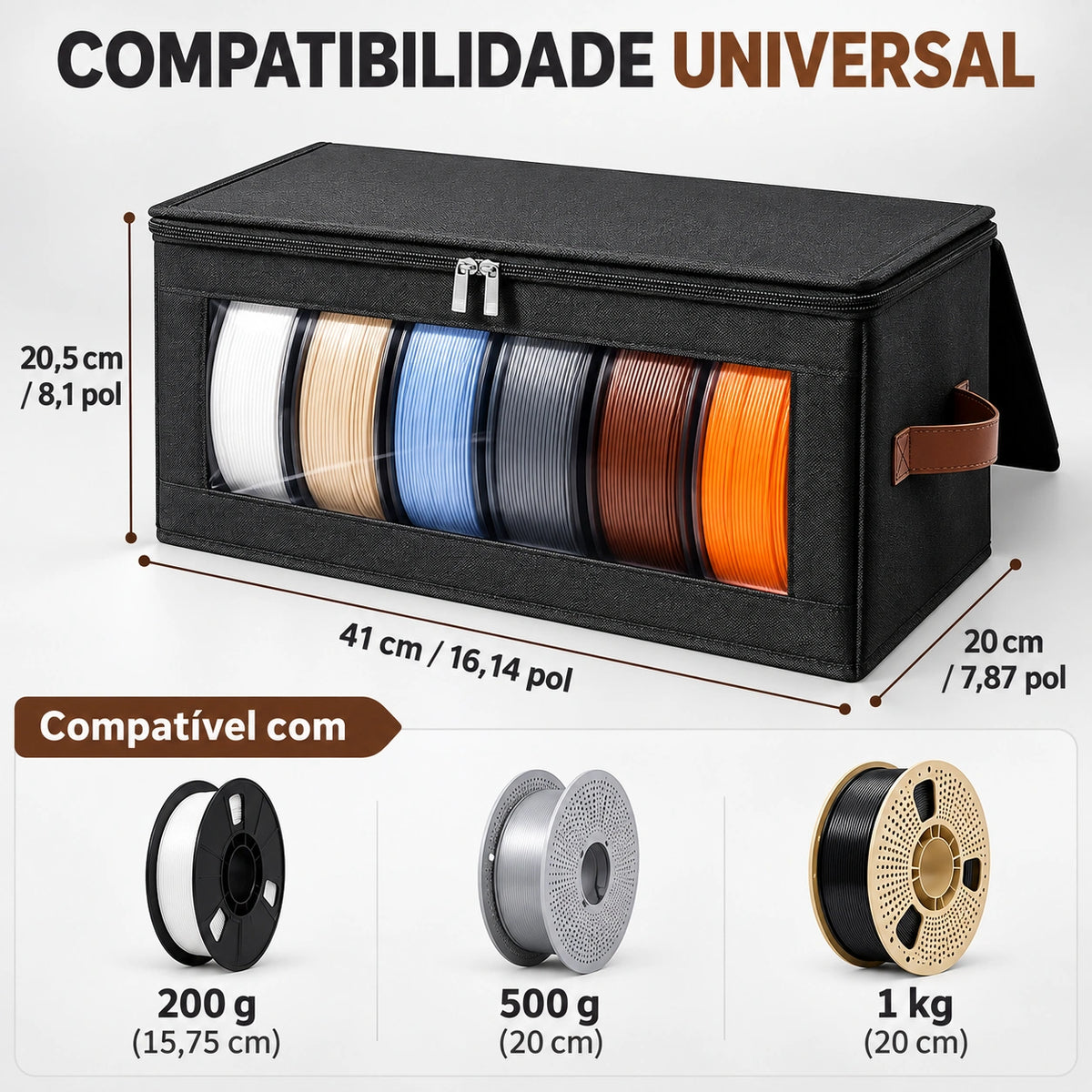 Bolsa Organizadora para Filamentos de Impressora 3D