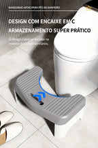 Banquinho Apoio para Pés no Banheiro