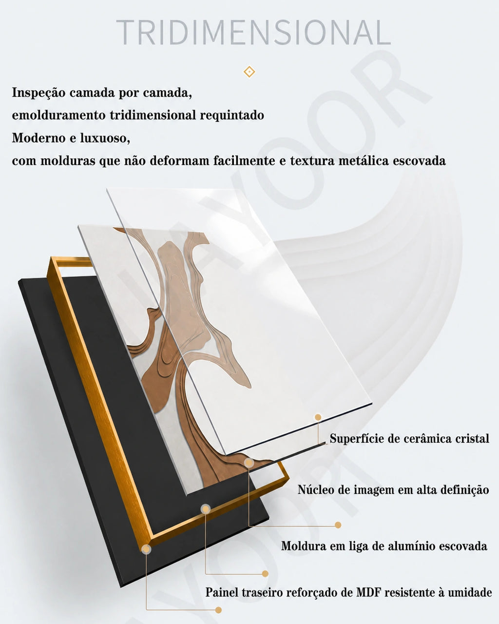 Quadro Iluminado Cavalo com LED