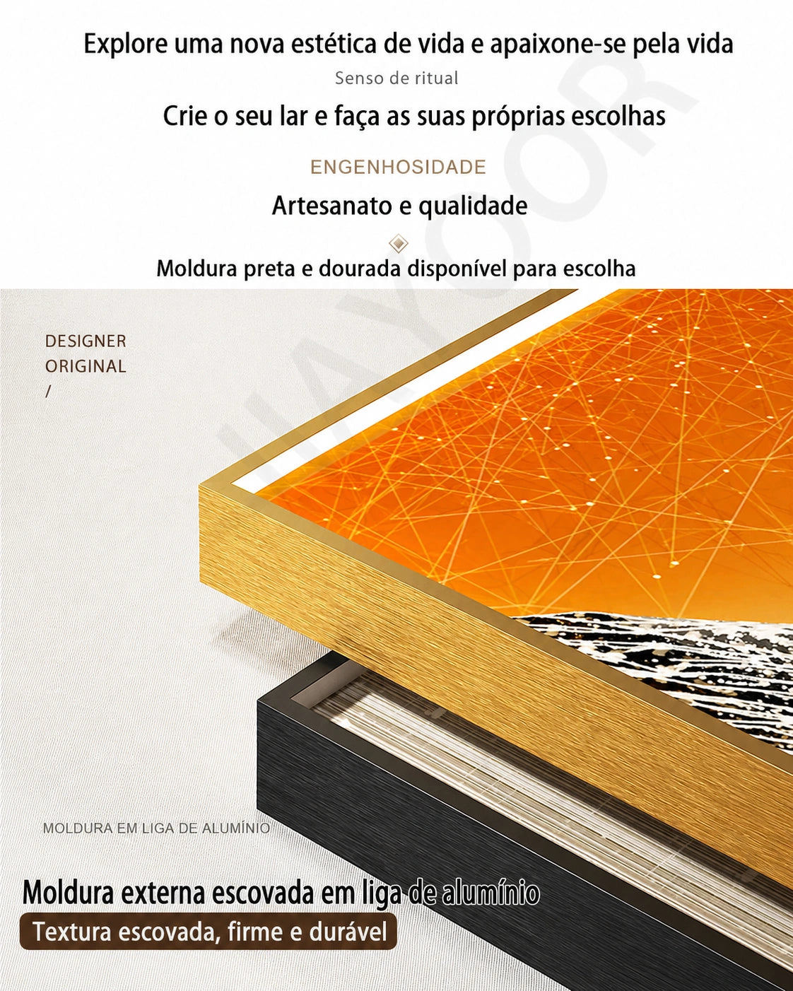 Quadro Iluminado Cavalo com LED