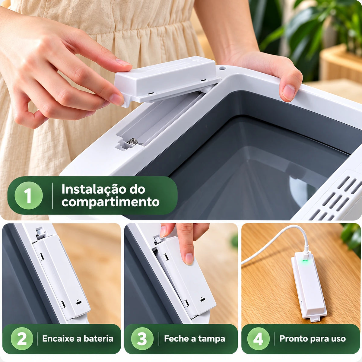 Lixeira Automática com Sensor de 16 Litros