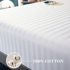 Conjunto de Lençol Ajustável 100% Algodão Egípcio, 3 Peças (1 Lençol Ajustável + 2 Fronhas), Capa de Colchão, Design com Bolso Profundo de 40cm, 500 Fios, Ideal para Quarto, Hotel de Luxo, Quarto de Hóspedes