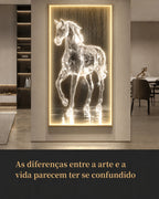 Quadro Iluminado Cavalo com LED