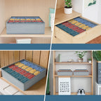 Organizador de Gavetas 48 Compartimentos em Tecido (Kit com 2)