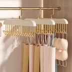 WOODEN KODI Cabinet with 8 Hooks: Multifunctional Vintage Organizer for Lingerie, Hangers, And Intimate Clothing