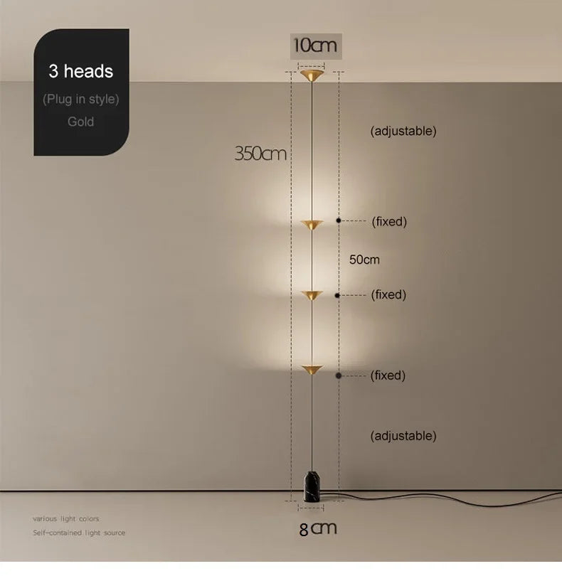 Luminária de Chão Luxo Minimalista