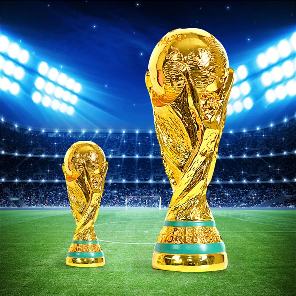 Troféu de Futebol de Resina Dourada