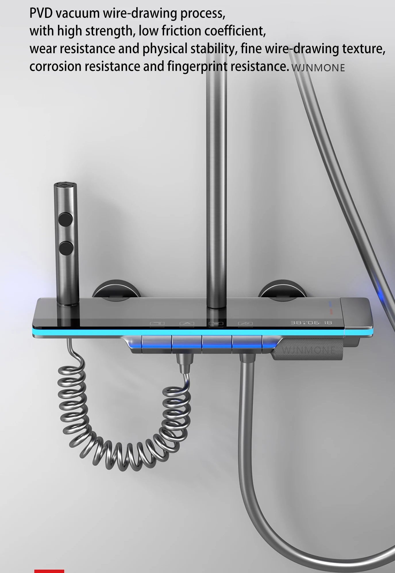 Chuveiro Luxo com Luzes e Display Digital