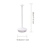 Lâmpada de Mesa Sem Fio, Escurecimento Contínuo de 3 Cores, Bateria Recarregável de 800mAh, Lâmpada de Mesa LED, Adequada para Quarto/Jantar de Casal/Escritório/Cafeteria/Restaurante/Terrace