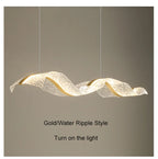 Lustre LED Ondulado Moderno