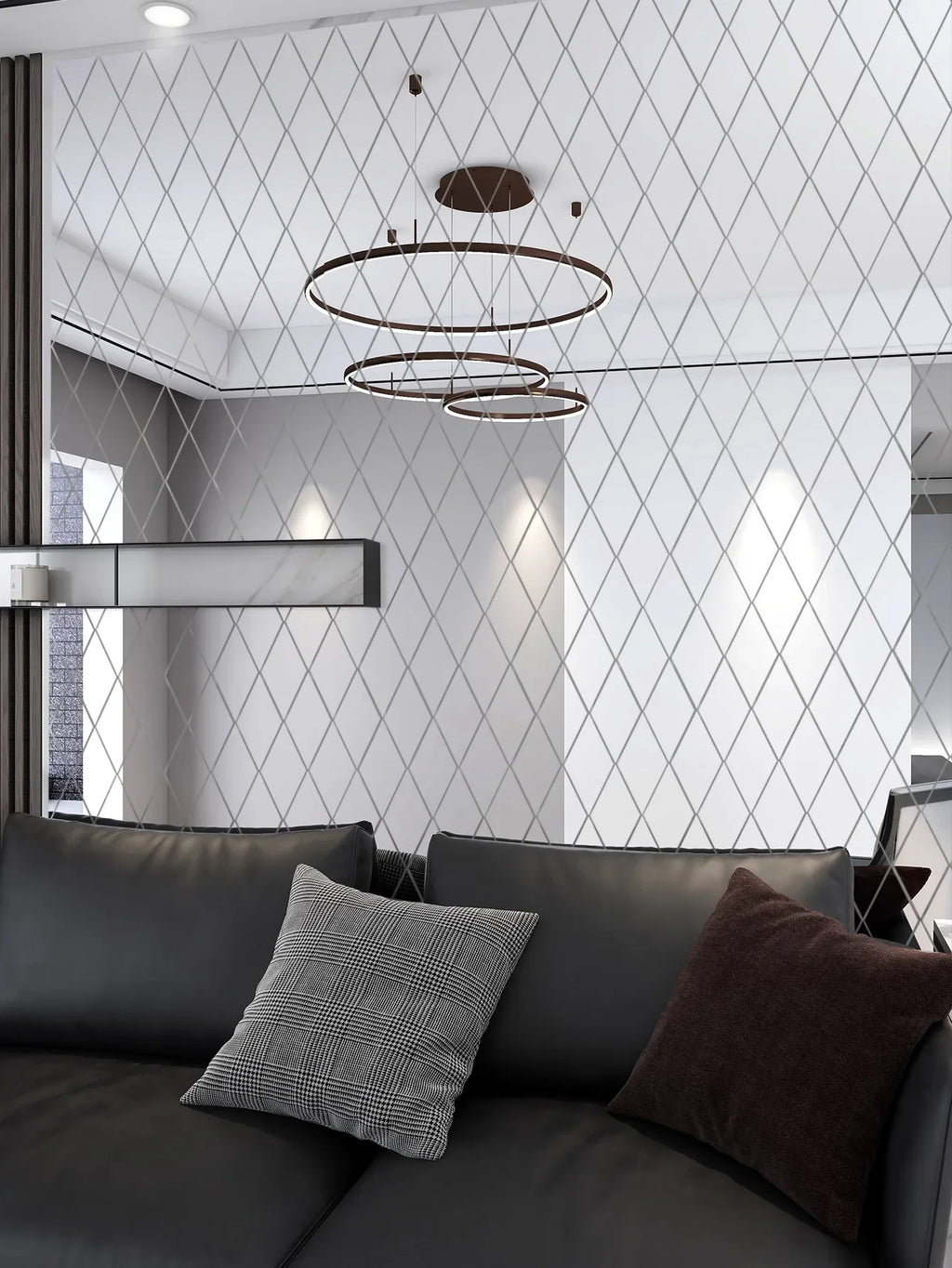 Espelho 3D Acrílico Auto-Adesivo para Decoração de Parede
