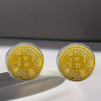 Bitcoin Coin (BTC) Collectible - Physical Cryptocurrency with Protective Case, BTC Symbol Coin for Home/Office Decor, Holiday Gift Suitable for BTC Enthusiasts & Collectors