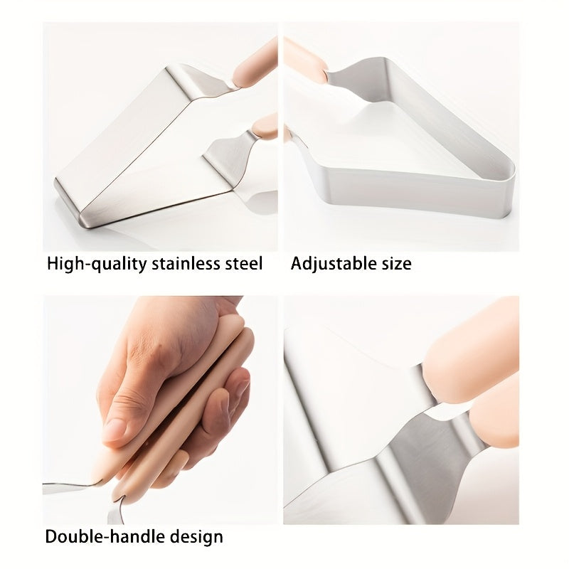 1pc Stainless Steel Cake Slicer & Server | Triangular Transfer Tool with Ergonomic Handle, Durable for Home & Commercial Use, Ideal for Valentine'S Day, Weddings, Birthdays, Parties, Safe