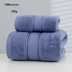 Conjunto de Toalhas de Banho de 2 Peças Premium, Toalhas de Algodão 100% Macias e Absorventes, Inodoro, Ideal para Casa, Férias, Banheiro de Casal, Presente de Natal