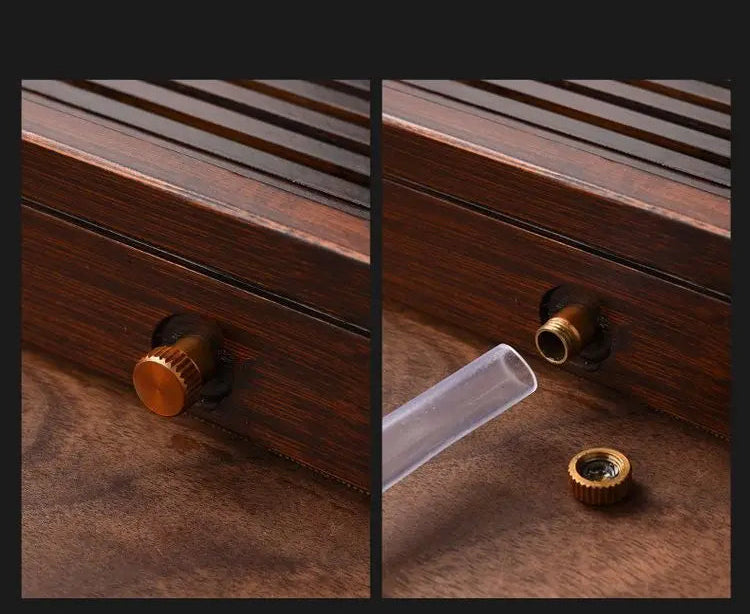 Conjunto de Chá Kung Fu Yixing com Bandeja de Madeira