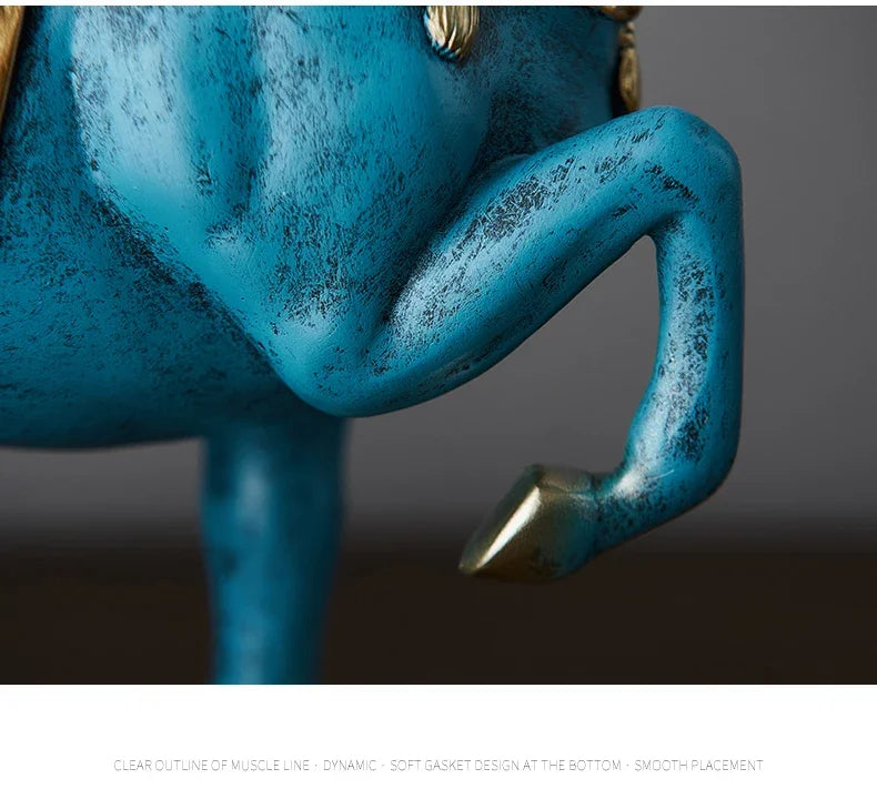 Escultura de Cavalo em Resina para Decoração de Ambientes