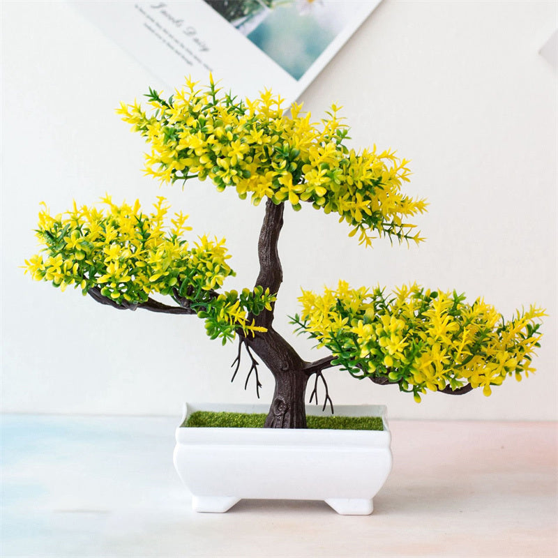 1 unidade, Árvore Bonsai Artificial Realista em Vaso Pequeno para Decoração de Mesa em Casa, Decoração de Jardim ou Ornamentos de Arranjo